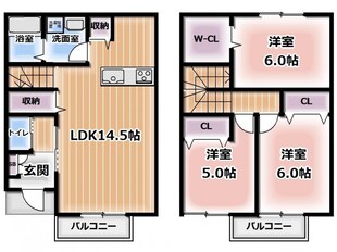 メゾンボヌール　Ｂの物件間取画像